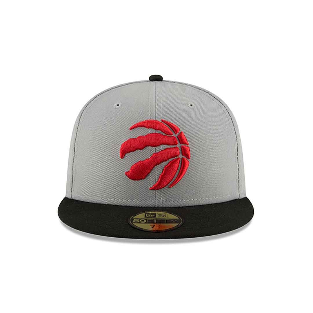 Youth Toronto Raptors Gray/Black New Era 59FIFTY 2-Tone Fitted Hat - Pro League Sports Collectibles Inc.