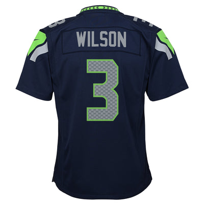Youth Russell Wilson #3 Navy Seattle Seahawks Nike - Game Jersey - Pro League Sports Collectibles Inc.