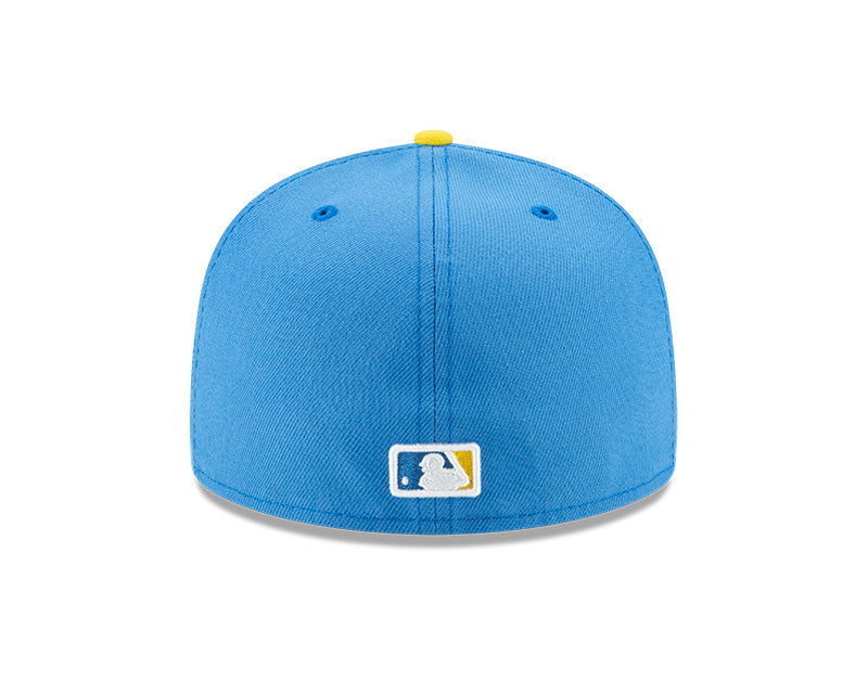 Boston Red Sox New Era Blue/Yellow 2021 City Connect Authentic Collection On-Field 59FIFTY Fitted Hat - Pro League Sports Collectibles Inc.