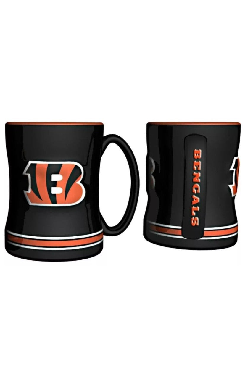 NFL Cincinnati Bengals 14oz. Sculpted Relief Mug - Pro League Sports Collectibles Inc.