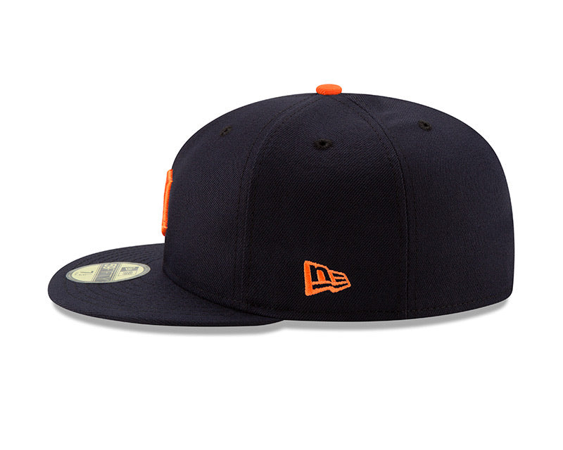 Detroit Tigers New Era Road Authentic Collection On-Field Logo 59FIFTY - Fitted Hat Navy