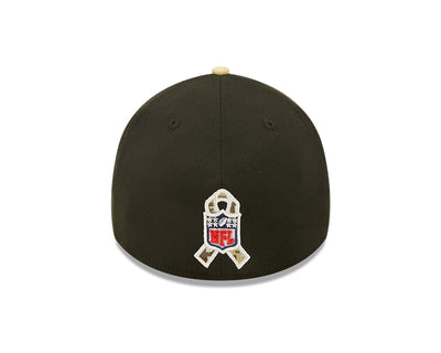 New Orleans Saints New Era Black/Gold 2022 Salute To Service - 39THIRTY Flex Hat - Pro League Sports Collectibles Inc.
