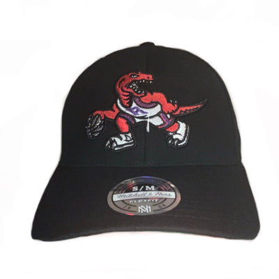 Toronto Raptors Black Mitchell & Ness Hardwood Classic Flexfit Hat - Pro League Sports Collectibles Inc.