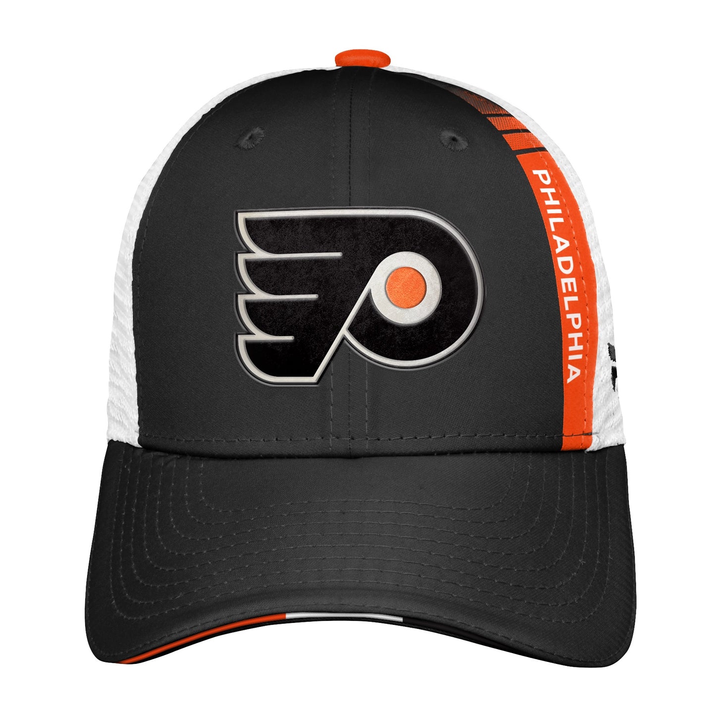 Youth Philadelphia Flyers Fanatics Branded 2022 NHL Draft Authentic Pro On Stage Trucker Adjustable Hat - Pro League Sports Collectibles Inc.