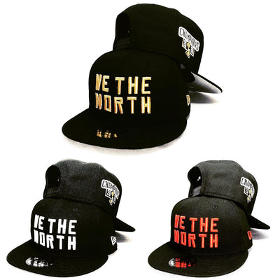 Toronto Raptors We The North Champions Patch NBA Black/Red 9FIFTY New Era Snapback Hat - Pro League Sports Collectibles Inc.