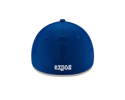 Montreal Expos New Era Cooperstown Collection Team Classic Game White / Royal - 39THIRTY Flex Hat - Pro League Sports Collectibles Inc.