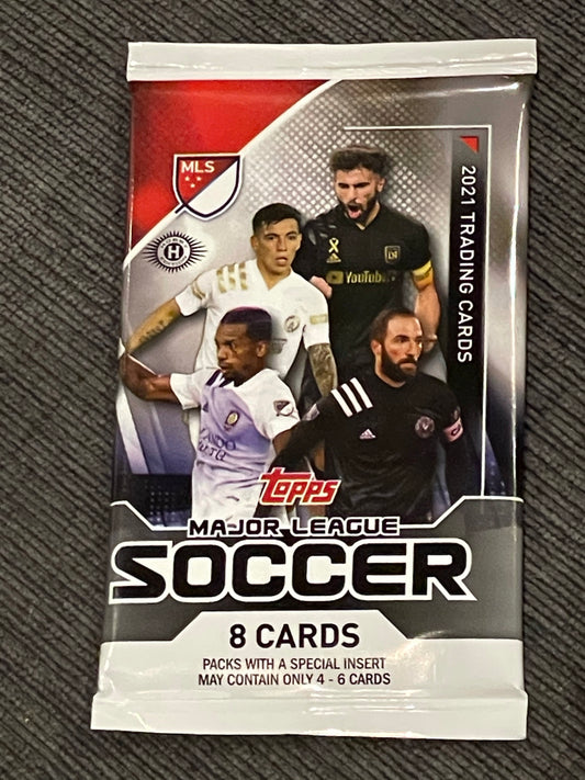 Topps Major League Soccer 2021 MLS Hobby Trading Cards - 1 Pack / 8 Cards Per Pack - Pro League Sports Collectibles Inc.