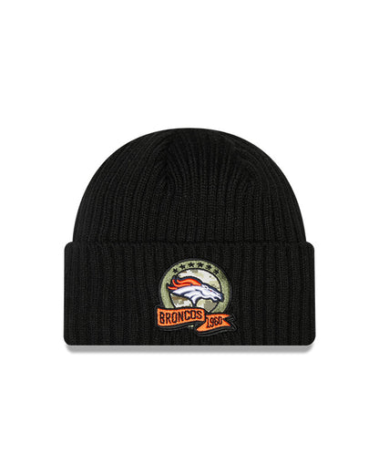 Denver Broncos New Era Salute To Service 2022 Sport Cuffed Knit Hat - Pro League Sports Collectibles Inc.