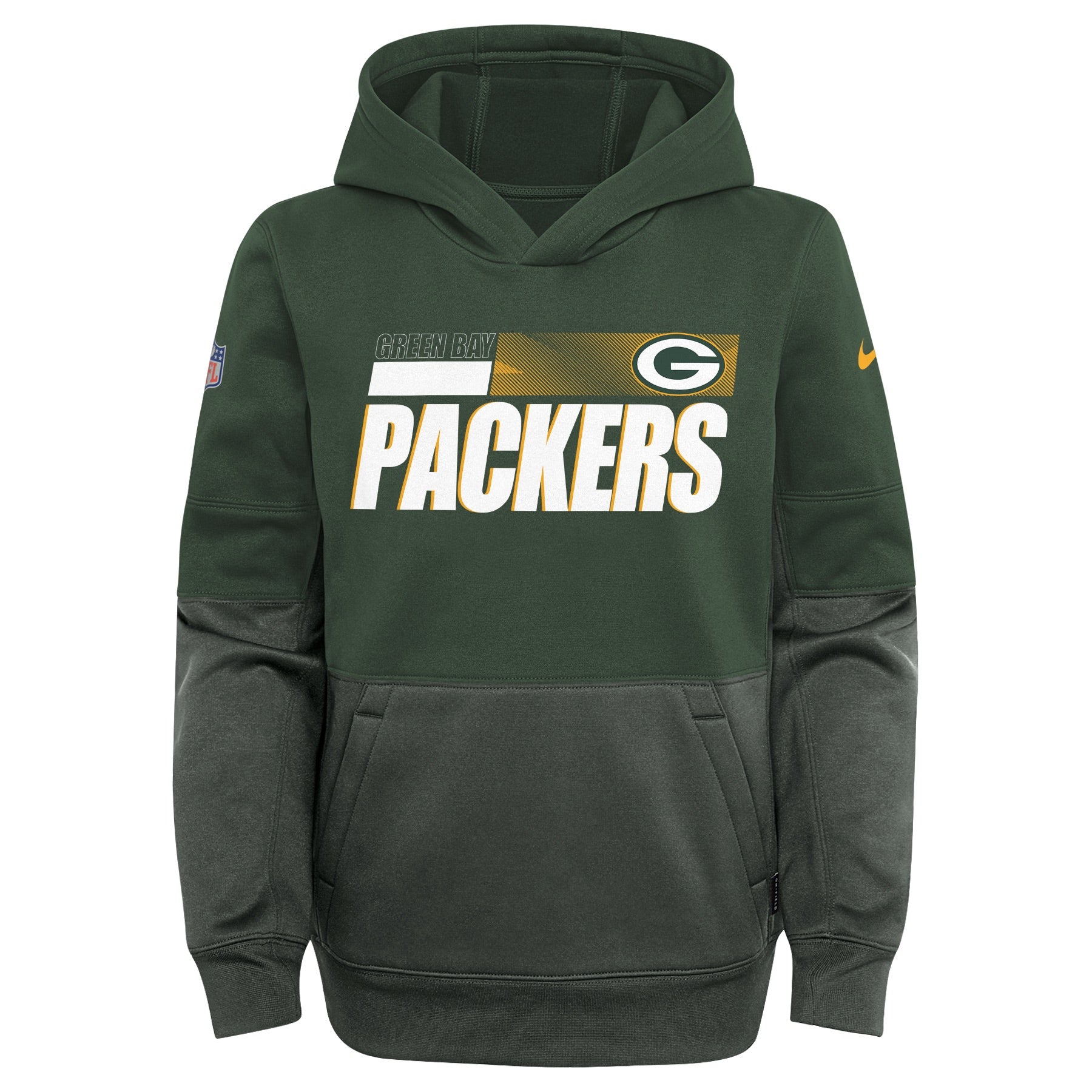 Youth Green Bay Packers Nike Sideline Impact Lockup Therma Pullover Ho -  Pro League Sports Collectibles Inc.