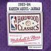 Kareem Abdul-Jabbar Los Angeles Lakers Mitchell & Ness 1983-84 Hardwood Classic Swingman Purple Jersey - Pro League Sports Collectibles Inc.
