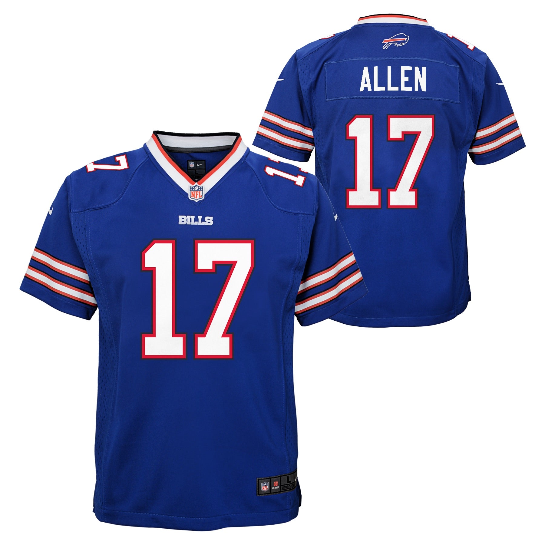 Youth Josh Allen #17 Royal Buffalo Bills Nike - Game Jersey - Pro League Sports Collectibles Inc.