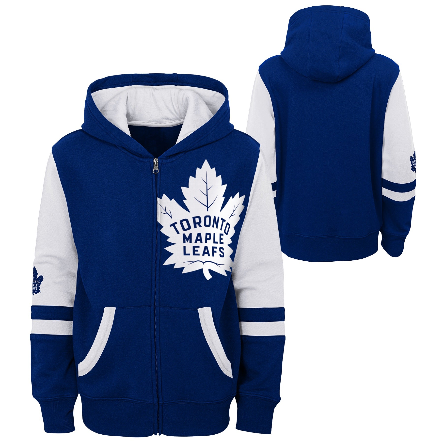Youth Toronto Maple Leafs Face-Off Royal/White Full Zip Hoodie - Pro League  Sports Collectibles Inc.