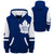 Youth Toronto Maple Leafs Face-Off Royal/White Full Zip Hoodie