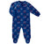 Infant Buffalo Bills Raglan Zip-Up Blue Coverall Sleeper