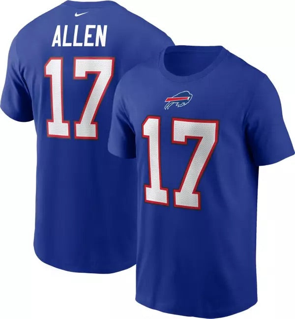 Blue Nike NFL Buffalo Bills Allen #17 Jersey