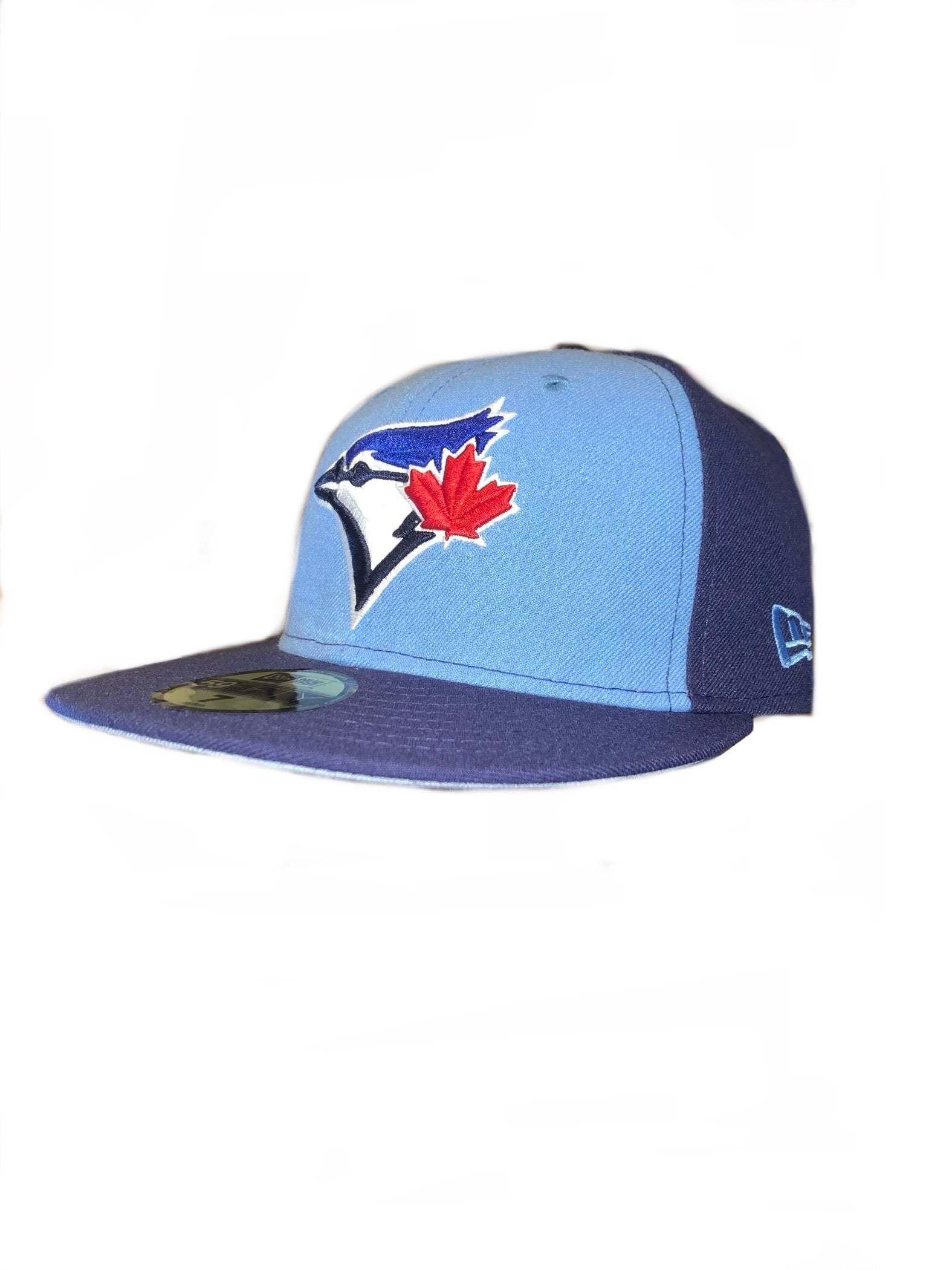 Toronto Blue Jays Baby Blue / Royal Custom 59Fifty New Era Fitted Hat - Pro League Sports Collectibles Inc.