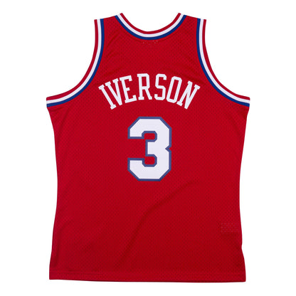 Allen Iverson #3 Philadelphia 76ers Mitchell & Ness 2002-03 Hardwood Classic Swingman Jersey - Pro League Sports Collectibles Inc.