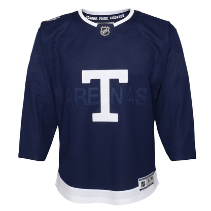 Youth Toronto Maple Leafs 2022 NHL Heritage Classic Premier Player Jersey - Blank Navy - Pro League Sports Collectibles Inc.