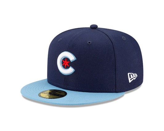 Chicago Cubs New Era Navy 2021 City Connect Authentic Collection On-Field 59FIFTY Fitted Hat - Pro League Sports Collectibles Inc.