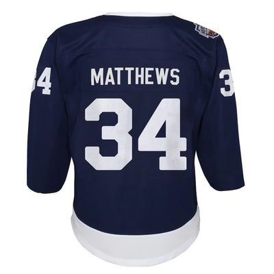 Youth Toronto Maple Leafs Auston Matthews #34 - 2022 NHL Heritage Classic Premier Player Jersey - Navy - Pro League Sports Collectibles Inc.