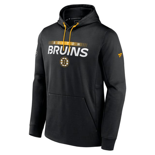 Boston Bruins Authentic Pro Performance Fanatics Pullover Hoodie - Black - Pro League Sports Collectibles Inc.