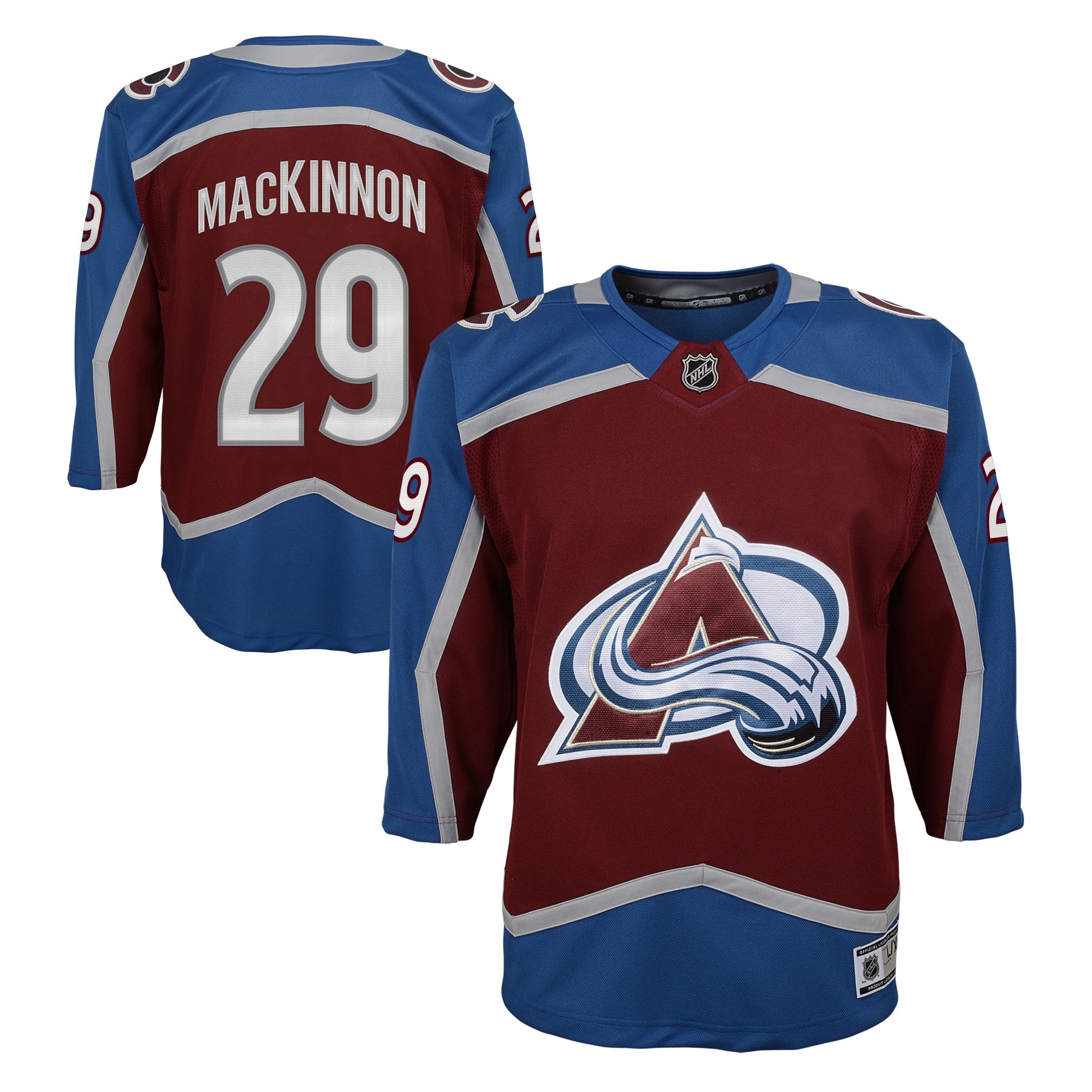 Youth Colorado Avalanche Nathan MacKinnon Home Replica Jersey - Pro League Sports Collectibles Inc.