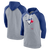 Toronto Blue Jays Nike Gray/Royal Baseball Raglan 3/4-Sleeve - Pullover Hoodie