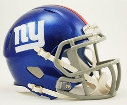 NFL NY Giants Mini Alternate Speed Helmet - Pro League Sports Collectibles Inc.