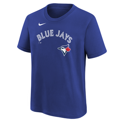 Child Toronto Blue Jays Guerrero Jr. #27 Nike Royal Blue Name & Number T-Shirt - Pro League Sports Collectibles Inc.