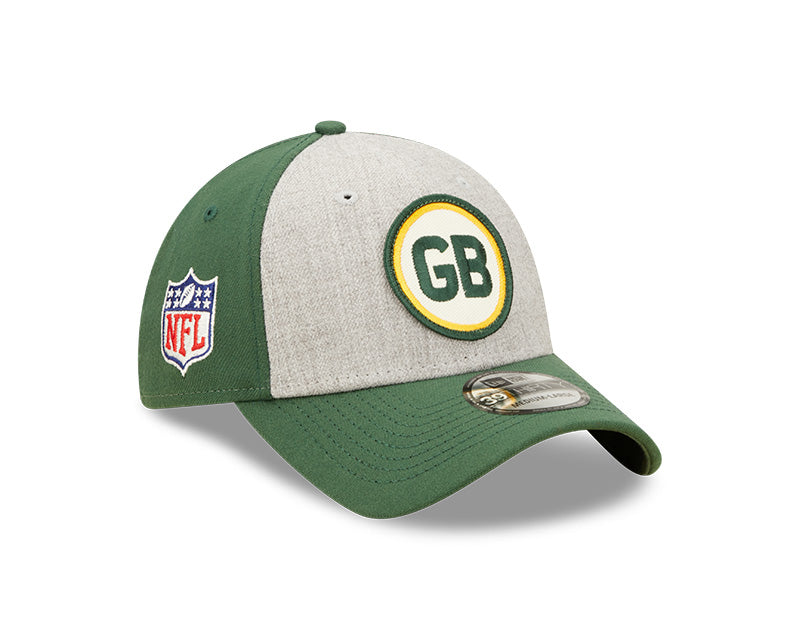 Green Bay Packers New Era 2022 Sideline 39THIRTY Historic Flex Hat - Heathered Gray/Green - Pro League Sports Collectibles Inc.