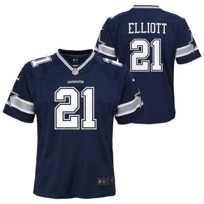 Youth Ezekiel Elliott #21 Navy Dallas Cowboys Nike - Game Jersey - Pro League Sports Collectibles Inc.