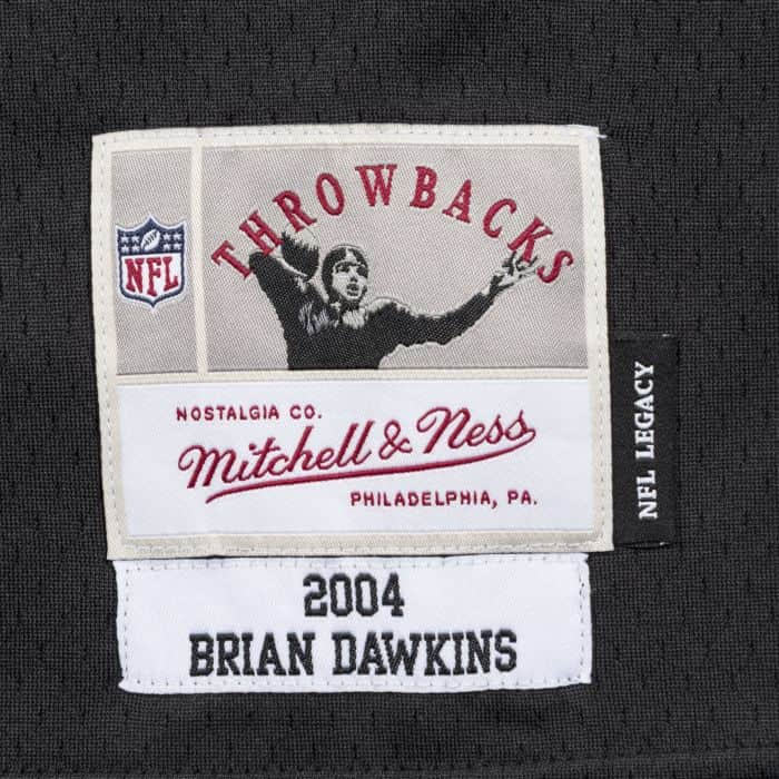 Brian Dawkins Philadelphia Eagles 2004 Mitchell & Ness Retired Legacy Jersey - Black - Pro League Sports Collectibles Inc.