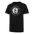 Brooklyn Nets Big Fan Logo Black T-Shirt 47 Brand