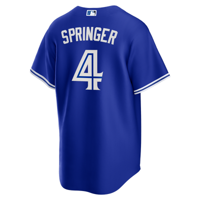 Toronto Blue Jays George Springer STITCHED Nike Royal Blue Alternate 2020 Replica Team Jersey - Pro League Sports Collectibles Inc.