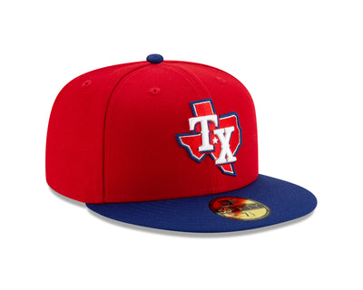 Texas Rangers Red/Royal New Alternate 3 Authentic Collection On-Field New Era - 59FIFTY Fitted Hat - Pro League Sports Collectibles Inc.