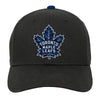 Youth Toronto Maple Leafs 3rd Alternate Logo Black Precurve Hat - Pro League Sports Collectibles Inc.
