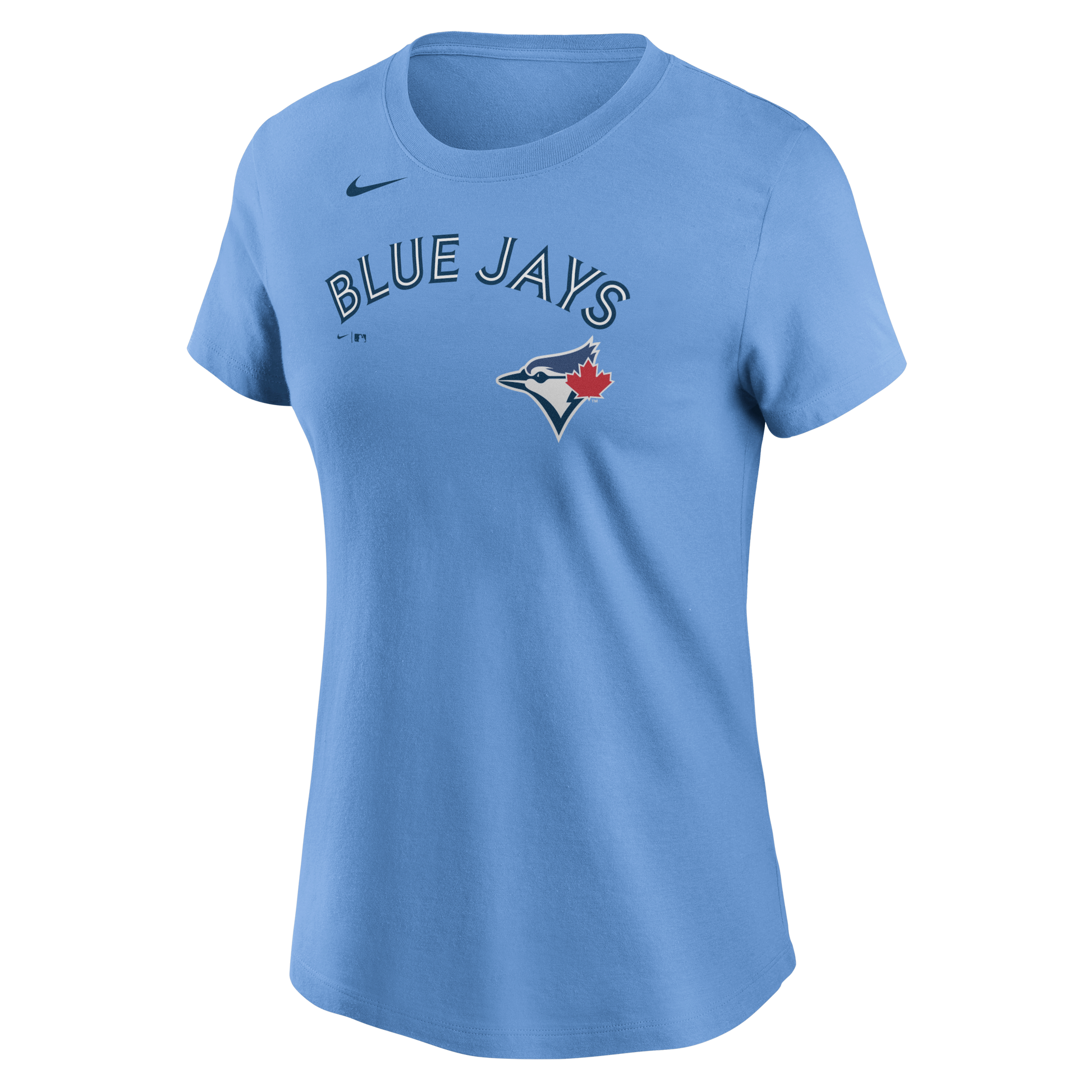 Women's Toronto Blue Jays George Springer #4 Nike Powder Blue Horizon Name and Number T-Shirt - Pro League Sports Collectibles Inc.