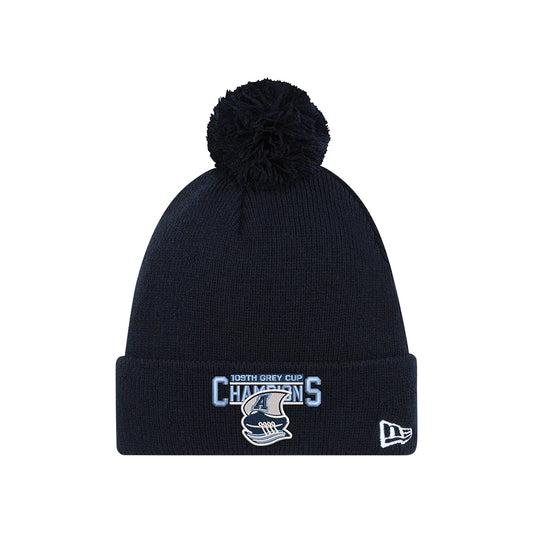 TORONTO ARGONAUTS 2022 GREY CUP CHAMPIONSHIP New Era Knit Pom Toque - Pro League Sports Collectibles Inc.