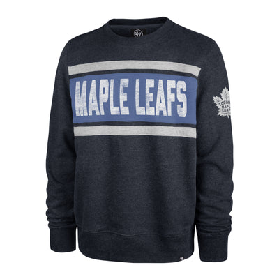Toronto Maple Leafs '47 Brand Tribeca Crewneck Sweatshirt - Navy - Pro League Sports Collectibles Inc.
