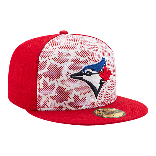 Toronto Blue Jays Red White Stars and Stripes July 4th 2016 New Era 59FIFTY Fitted Hat - Pro League Sports Collectibles Inc.