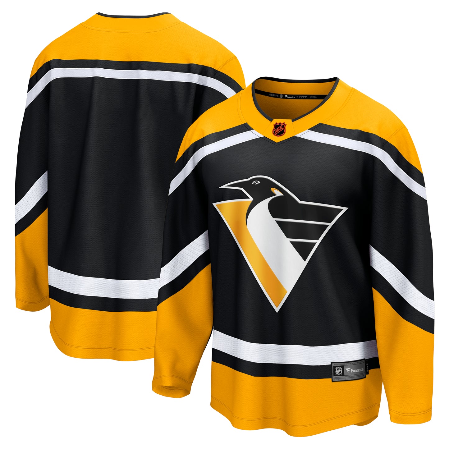 Pittsburgh Penguins Fanatics Branded - Retro Reverse Special Edition 2.0 Breakaway Blank Jersey - Black - Pro League Sports Collectibles Inc.