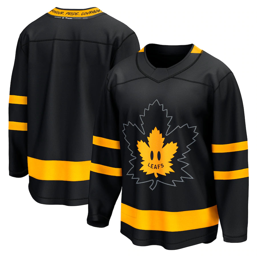 Toronto Maple Leafs Fanatics Branded Black - Alternate Premier Breakaway Reversible Jersey - Flip - Pro League Sports Collectibles Inc.