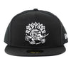 Toronto Raptors Hardwood Classic Black White 59Fifty New Era Fitted Hat - Pro League Sports Collectibles Inc.