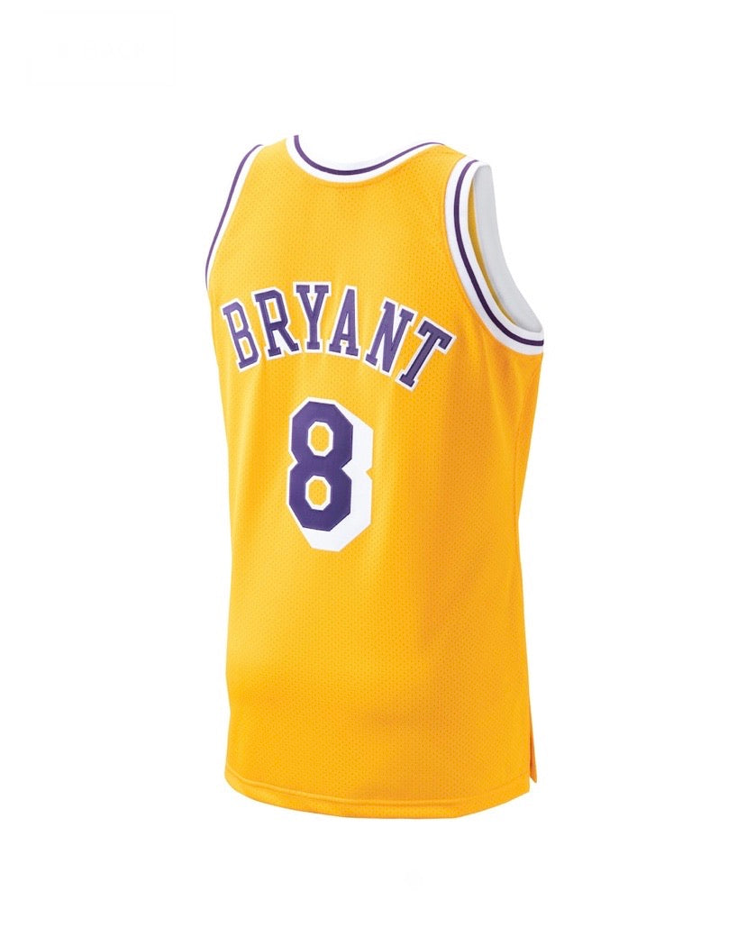 Kobe Bryant Gold Los Angeles Lakers 1996-97 Hardwood Classics Mitchell & Ness- Authentic Jersey - Pro League Sports Collectibles Inc.