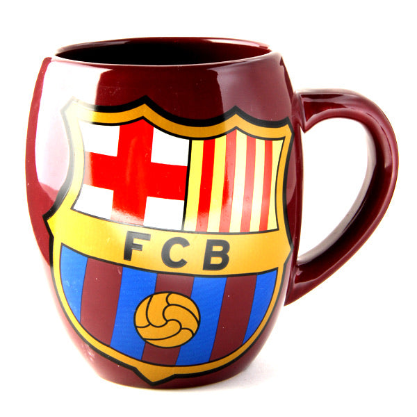 Barcelona FC Official Ceramic Football Crest Tea Mug - Pro League Sports Collectibles Inc.