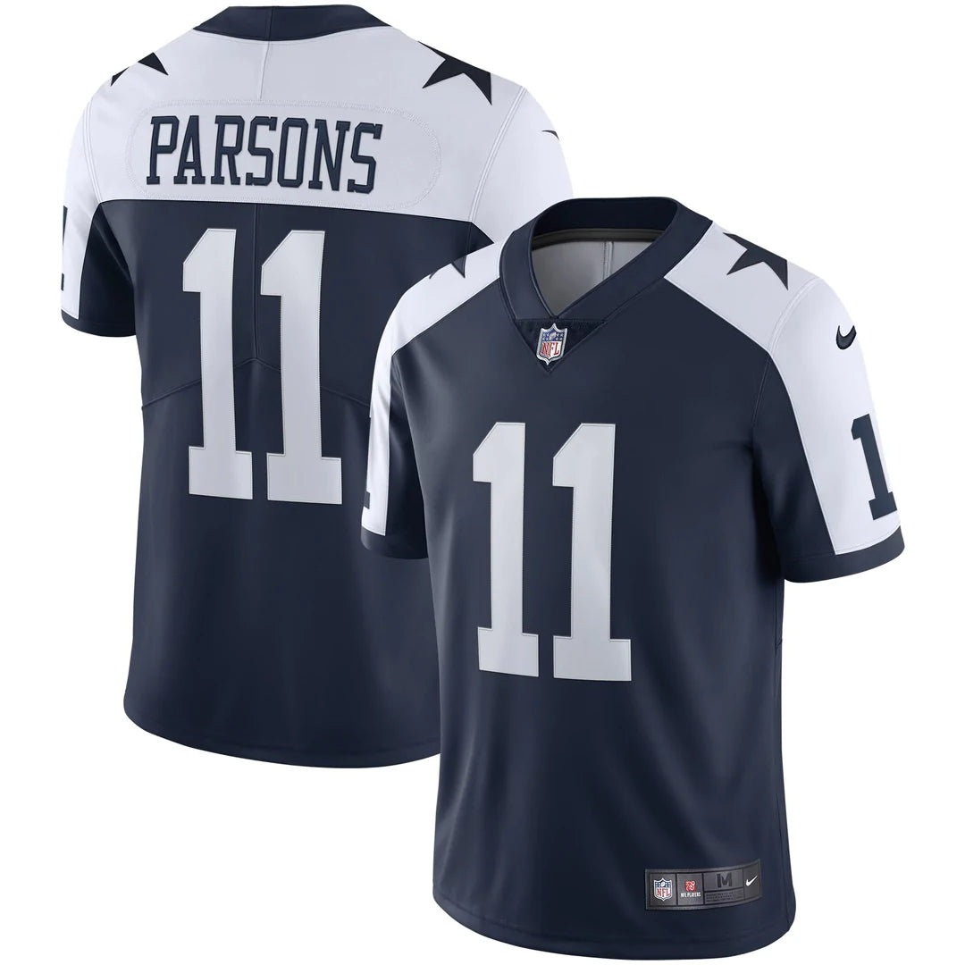 Micah Parsons #11 Dallas Cowboys Navy Double Star Alternate Vapor Nike Limited Jersey - Pro League Sports Collectibles Inc.