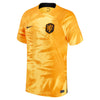 Youth Netherlands World Cup 2022 Stadium Home Orange Nike Jersey - Pro League Sports Collectibles Inc.