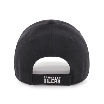 Edmonton Oilers Black 47 Brand MVP Basic Adjustable Hat - Pro League Sports Collectibles Inc.