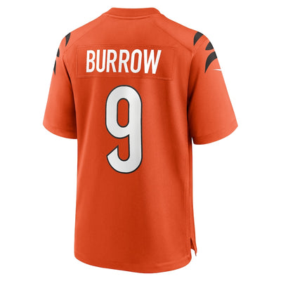 Joe Burrow Cincinnati Bengals Nike Alternate Orange - Game Jersey - Pro League Sports Collectibles Inc.