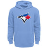 Youth Toronto Blue Jays Twill Logo Hoodie - Baby Blue - Pro League Sports Collectibles Inc.